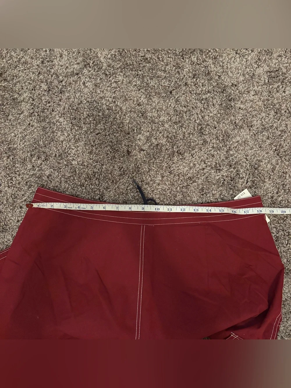 Old Navy Red Floral Flag Print Swim Shorts